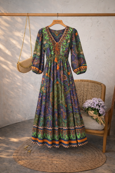 Buhçe Turuncu Elbise