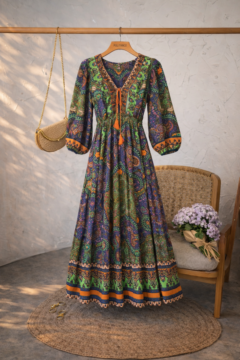 Buhçe Turuncu Elbise