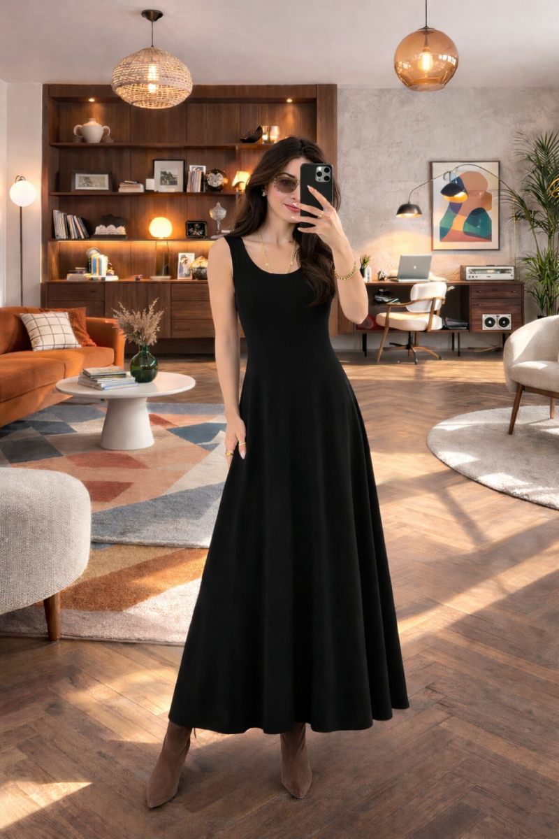 Salto İkili Takım Siyah Elbise  