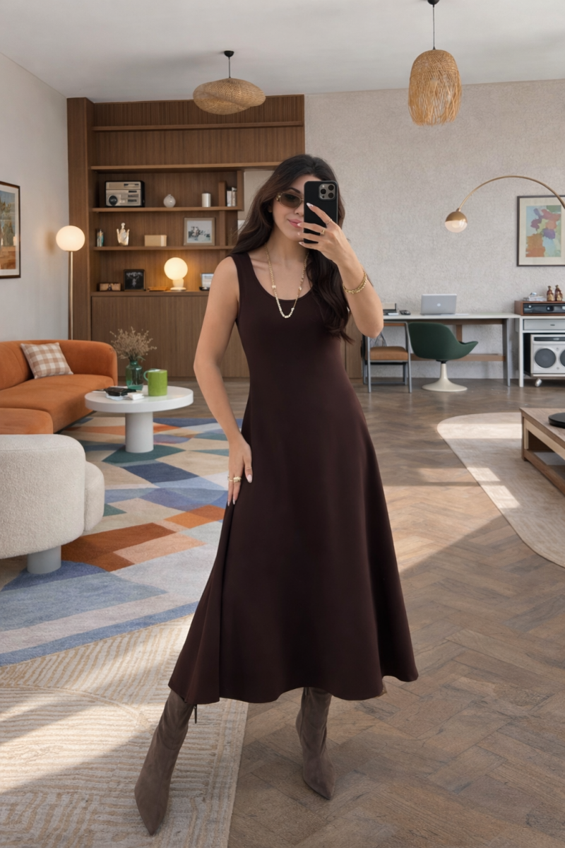 Salto İkili Takım Kahverengi  Elbise 