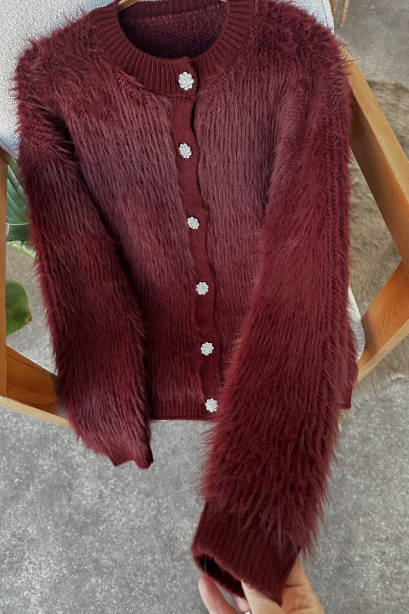 Luxury Bordo Hırka