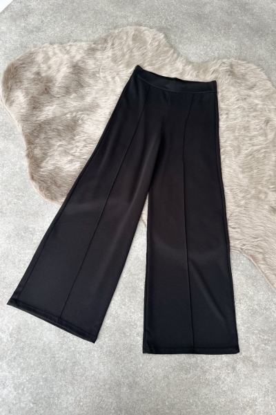 Milon Siyah Modal Palazzo Pantolon