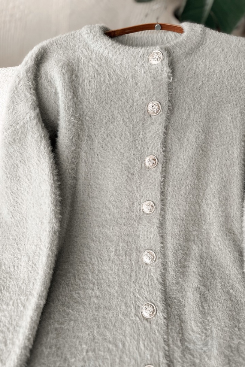 Marya Gri Uzun Hırka