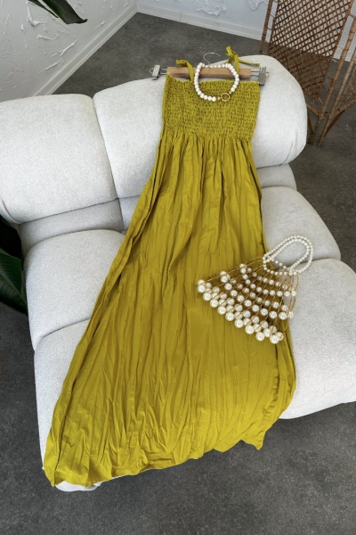 Ceashe Yağ Yeşili Elbise