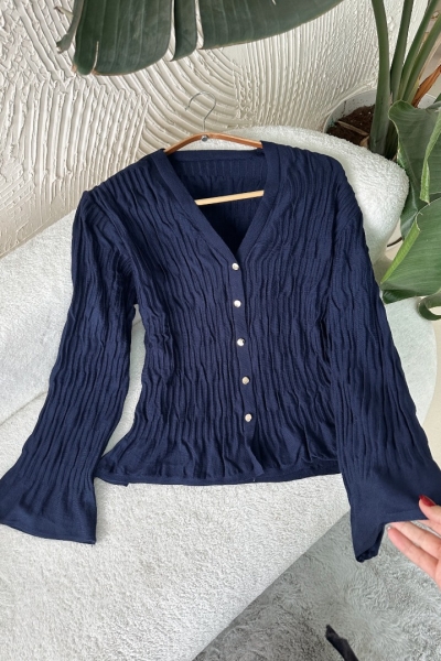 Tanya Lacivert Hırka