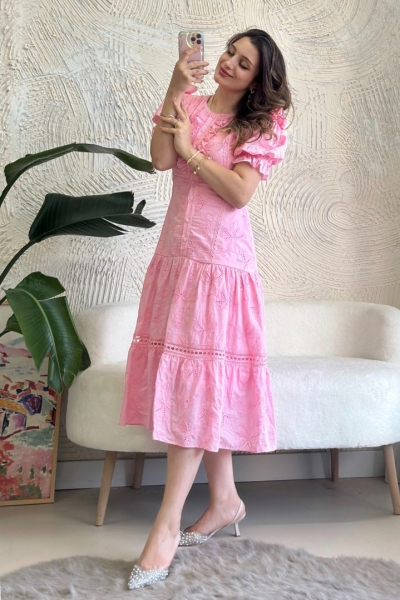 Belis Pembe Elbise