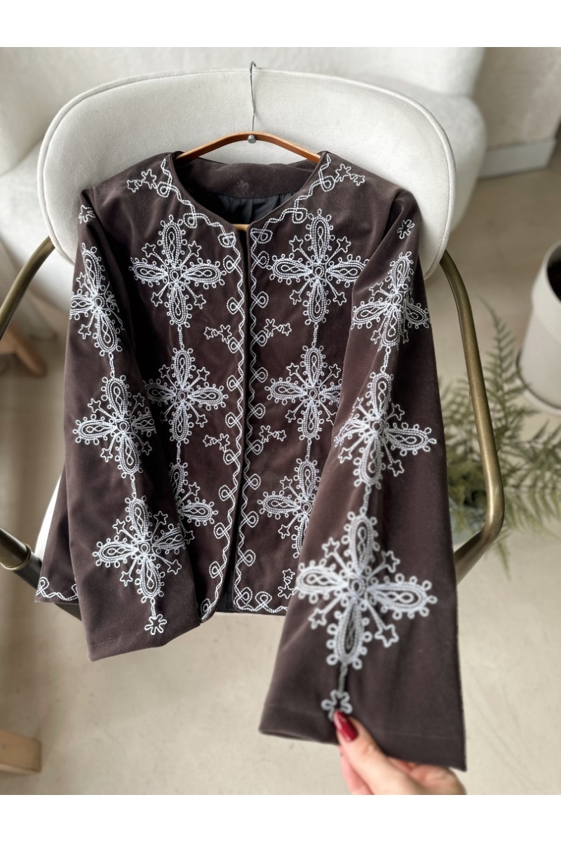 Jalen Kahverengi Ceket