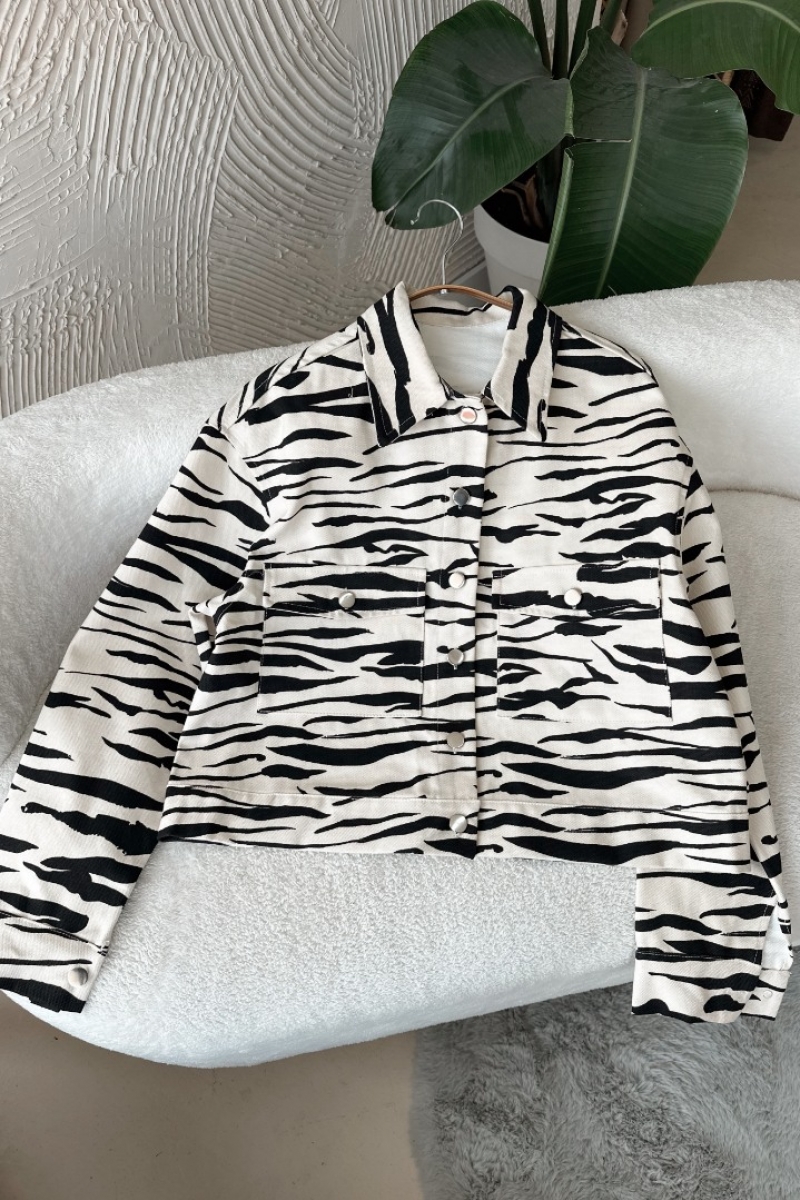 Leyan Ekru Kot Ceket