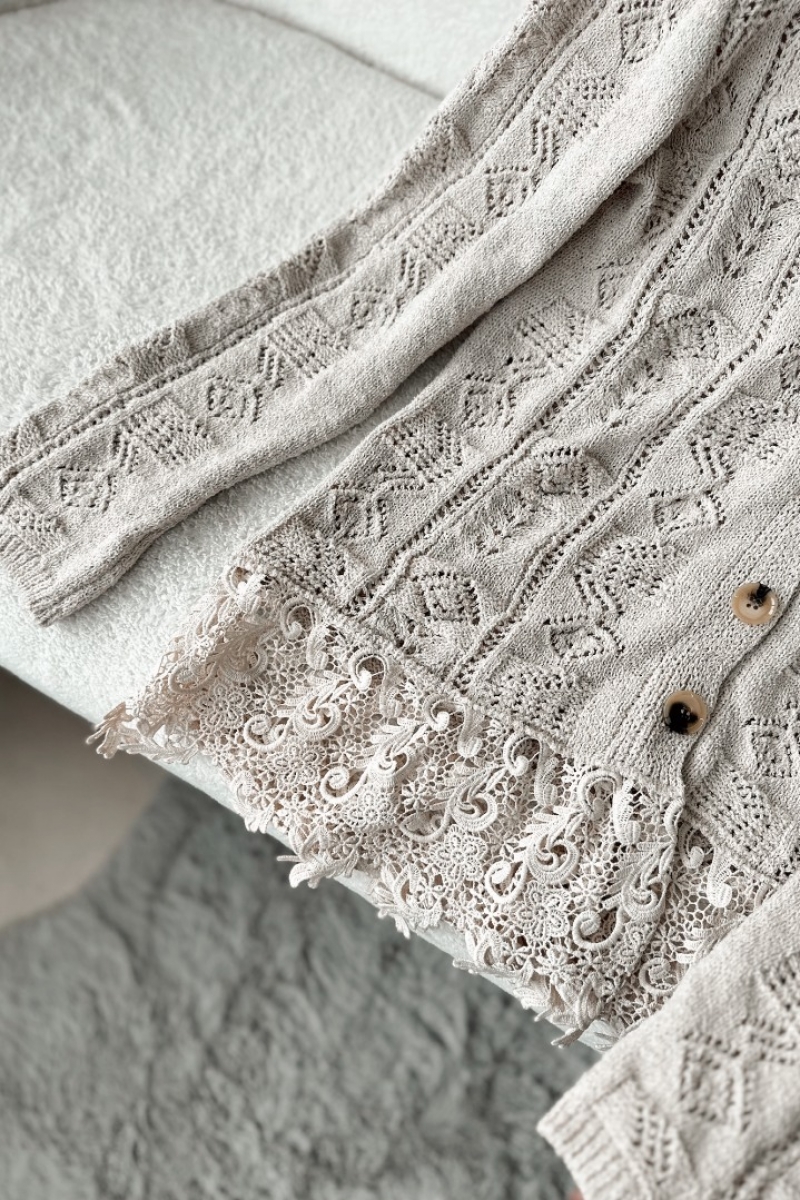 Ecrin Taş Rengi Hırka