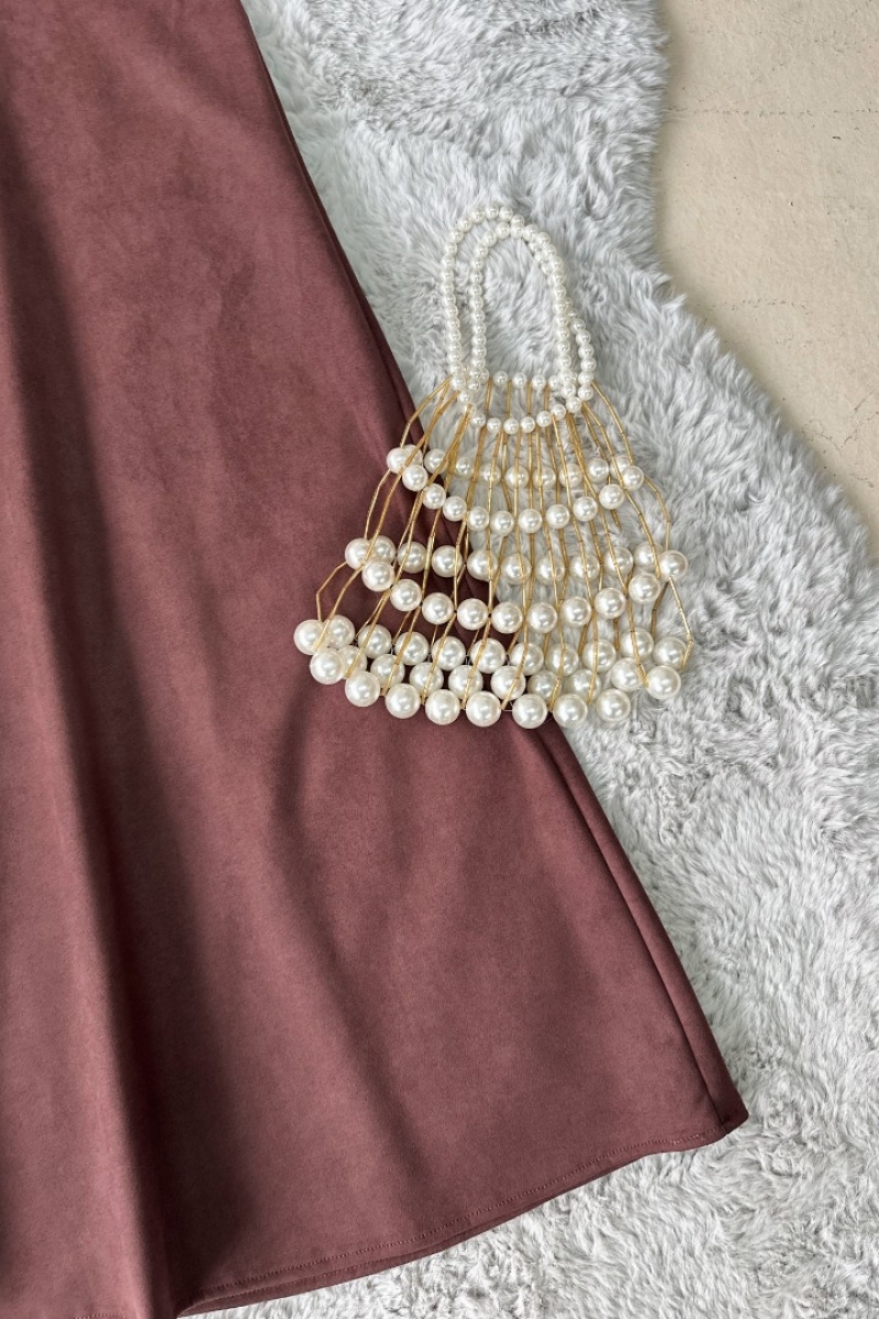 Tina Kahverengi Uzun Etek