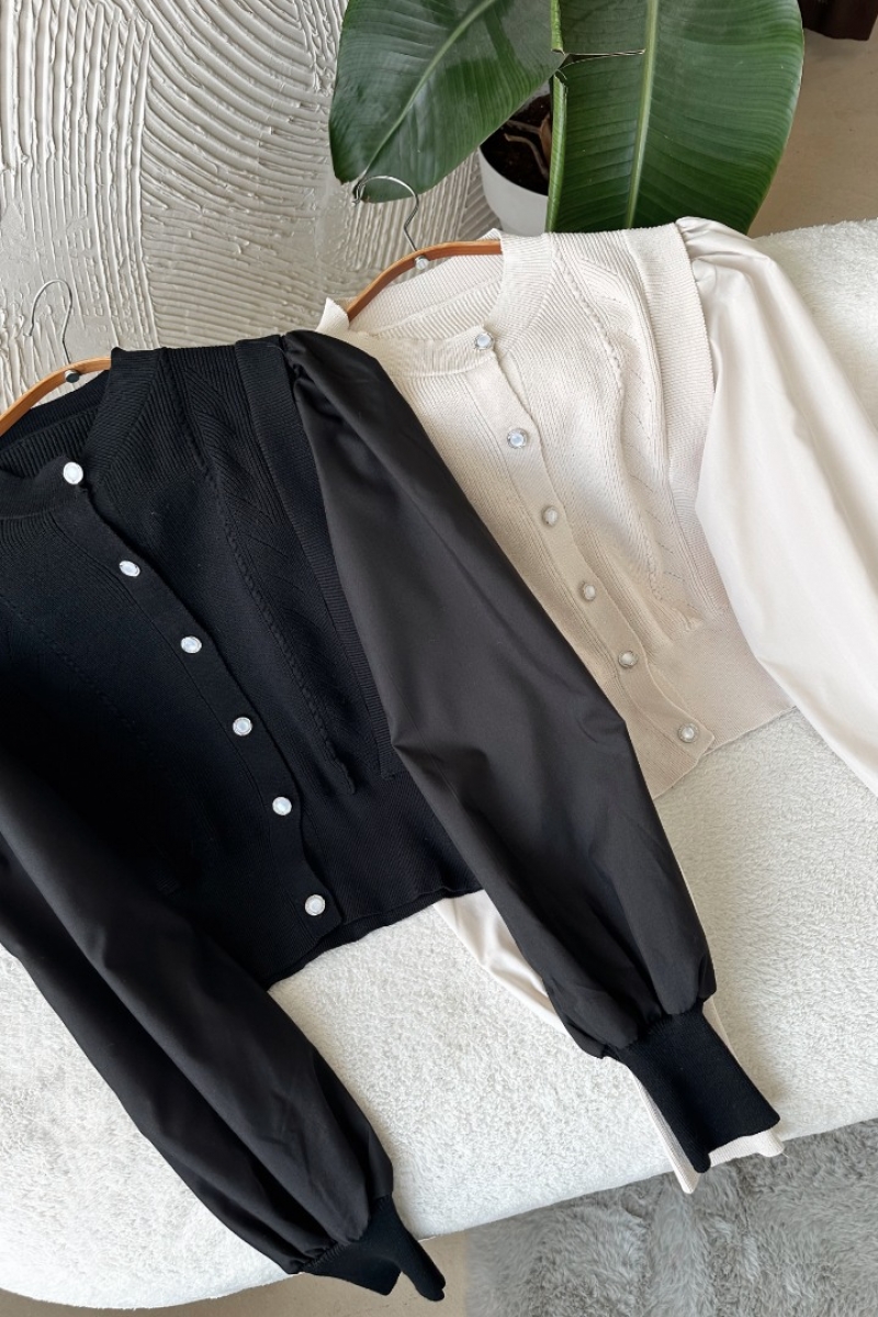 Poll Hayal Ekru Hırka