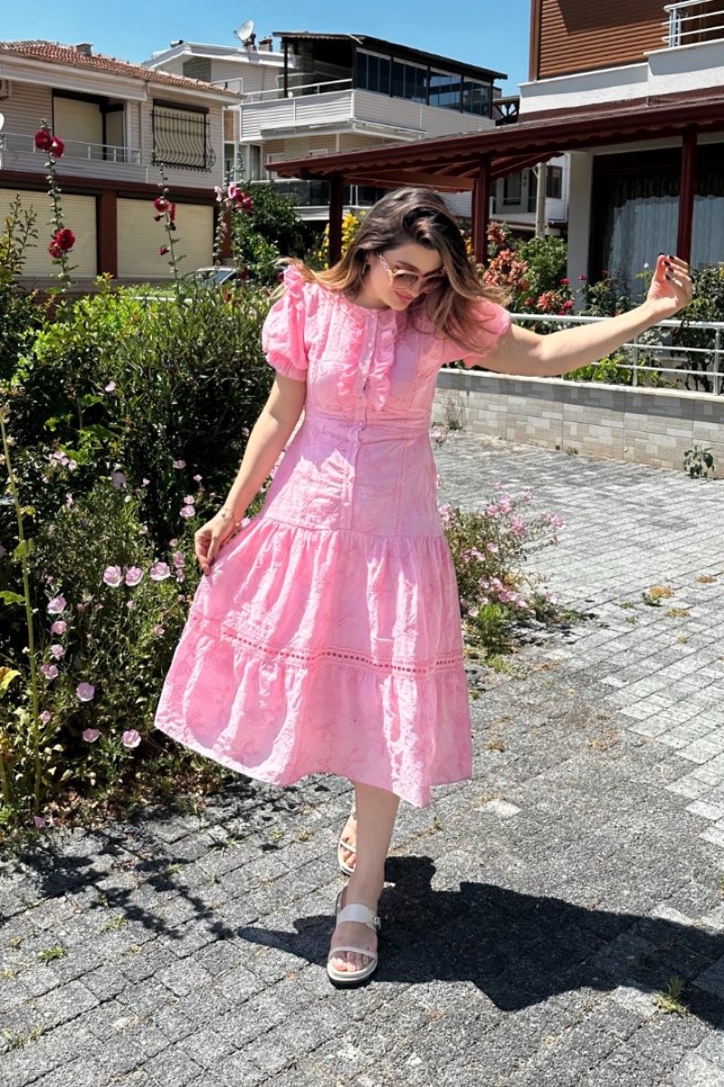 Belis Pembe Elbise