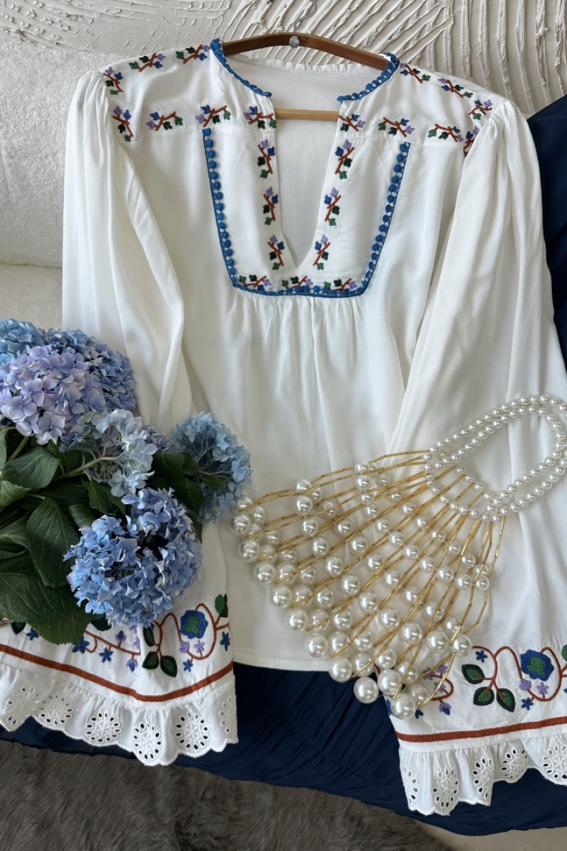 Danya Beyaz Bluz