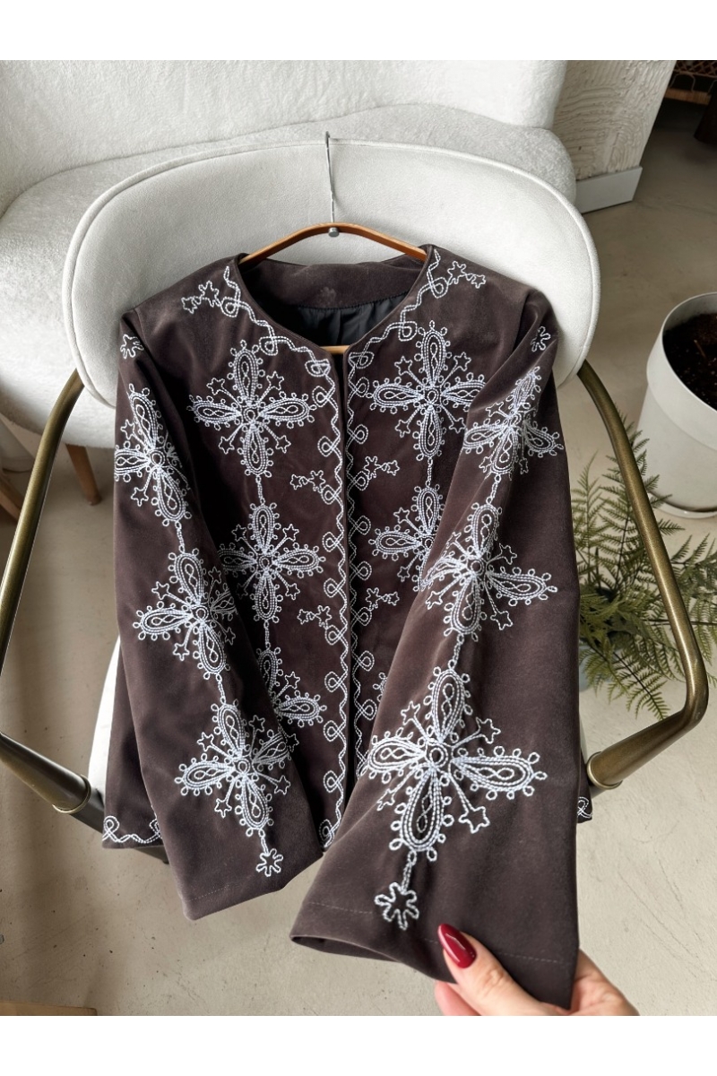 Jalen Kahverengi Ceket