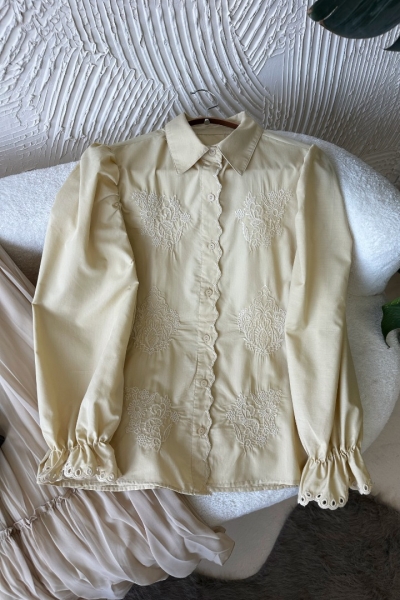 İrina Camel Gömlek