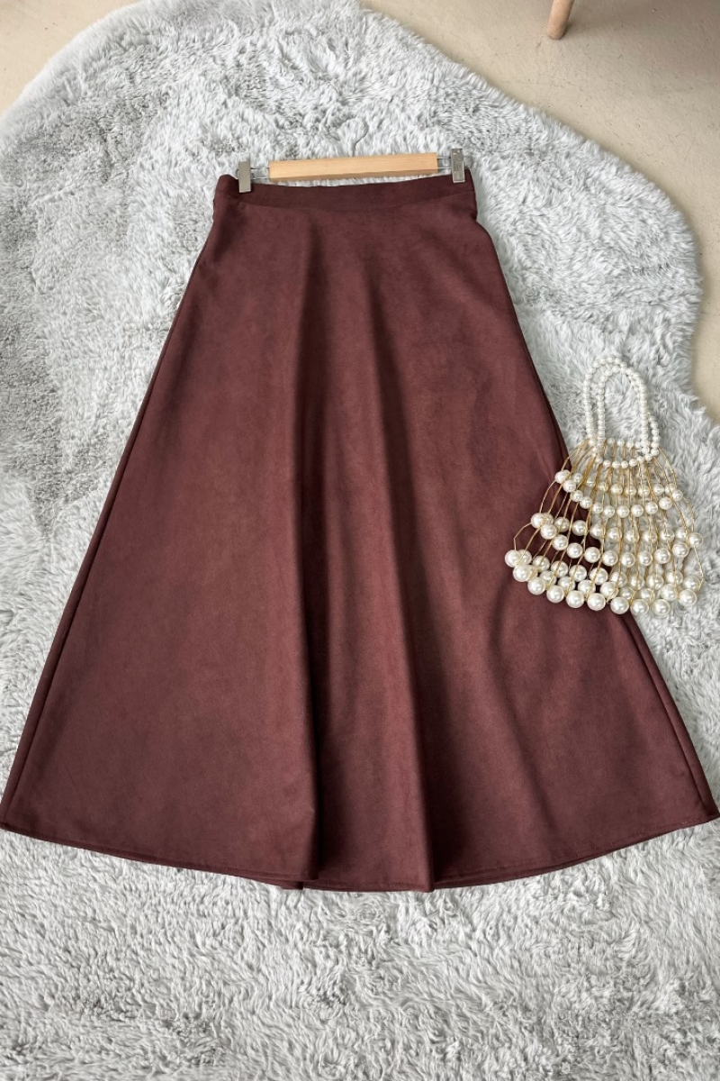 Tina Kahverengi Uzun Etek