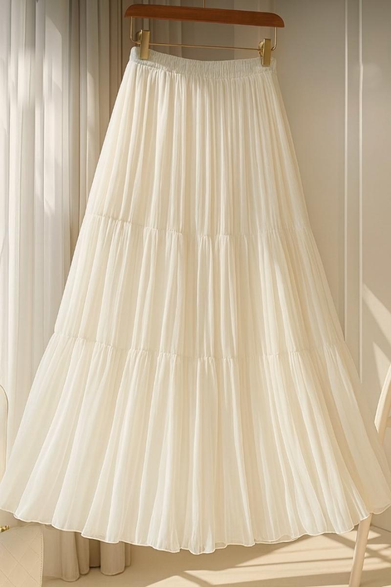 Lara Soft Beyaz Etek