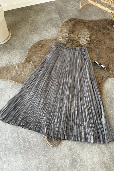 Sofia Gri Kloş Etek