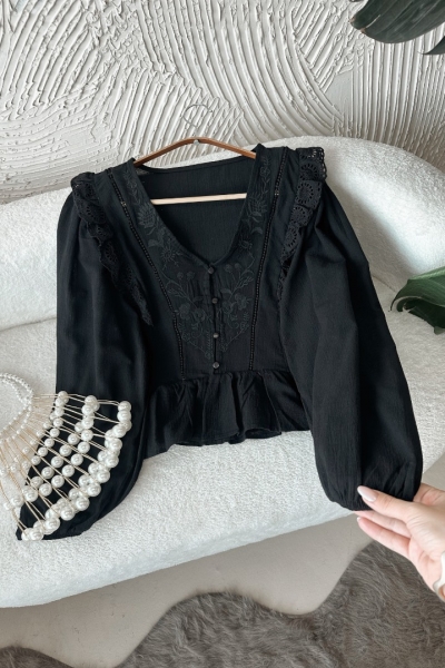 Miranda Siyah Bluz