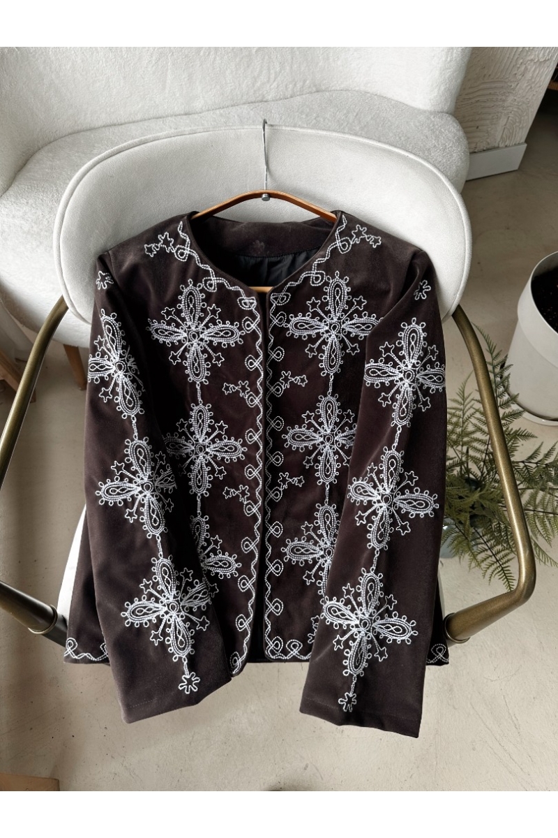 Jalen Kahverengi Ceket