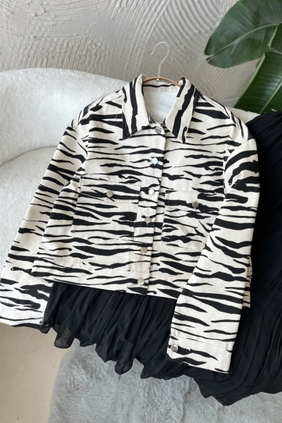 Leyan Ekru Kot Ceket