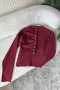 Helian Bordo Hırka