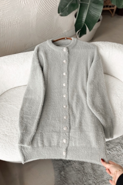 Marya Gri Uzun Hırka