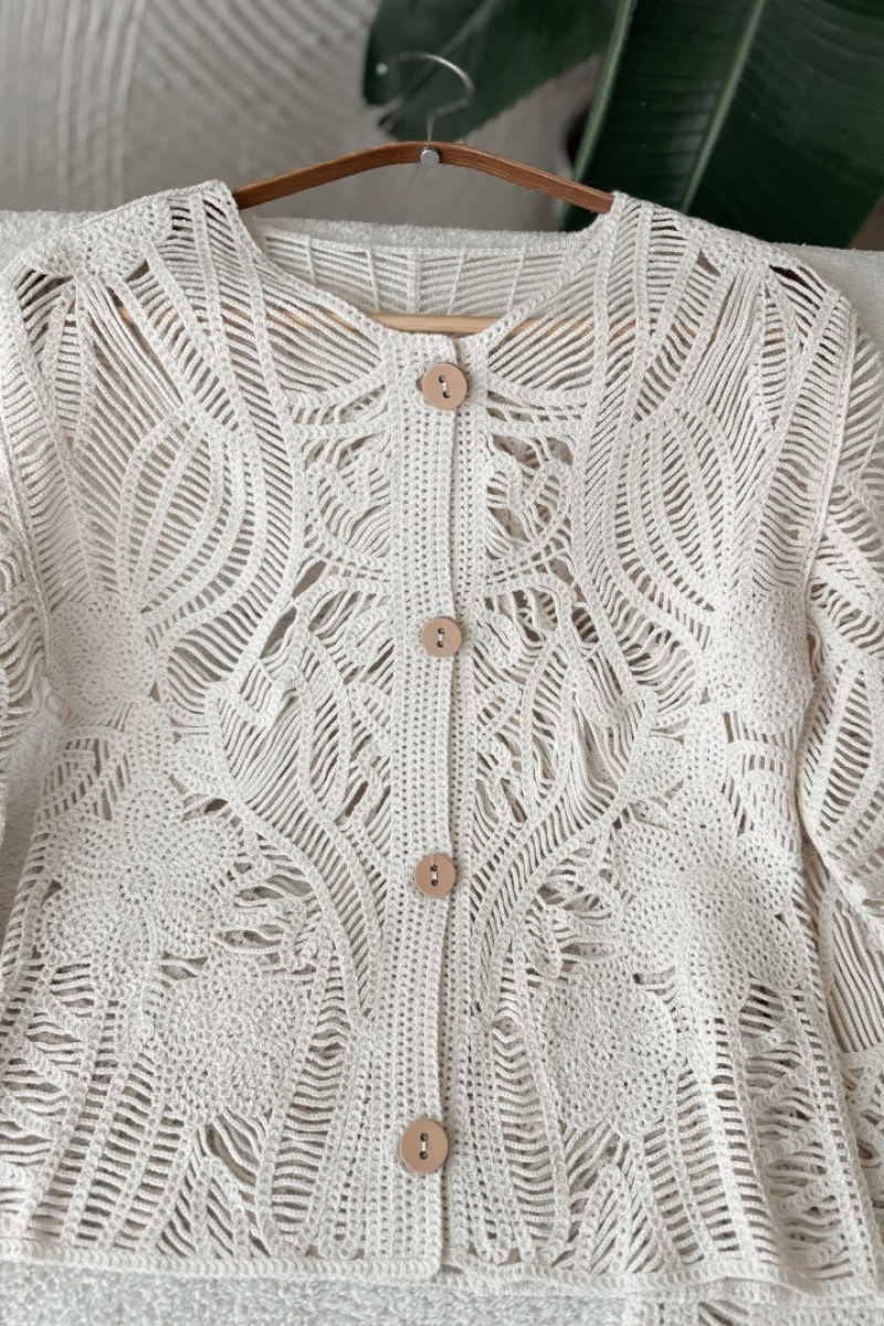 Poll İmge Ekru Hırka