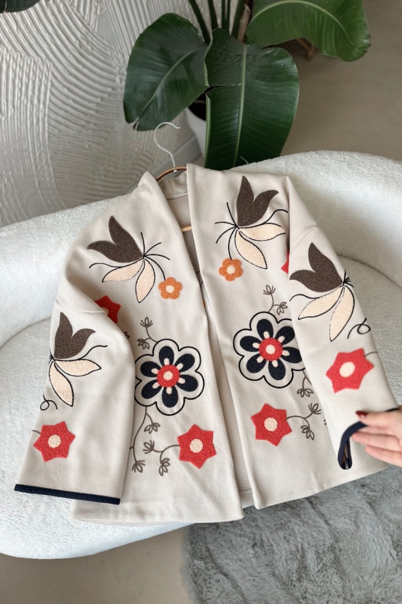 Poll Kardelen Taş Rengi Ceket