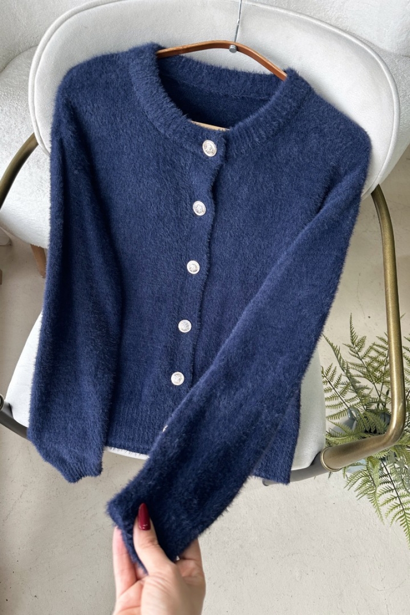 Manas Lacivert Hırka