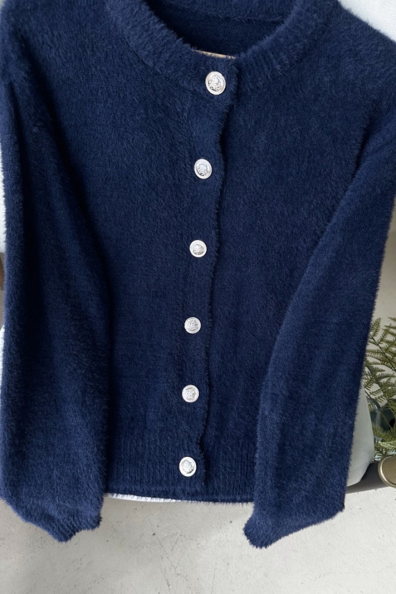 Manas Lacivert Hırka