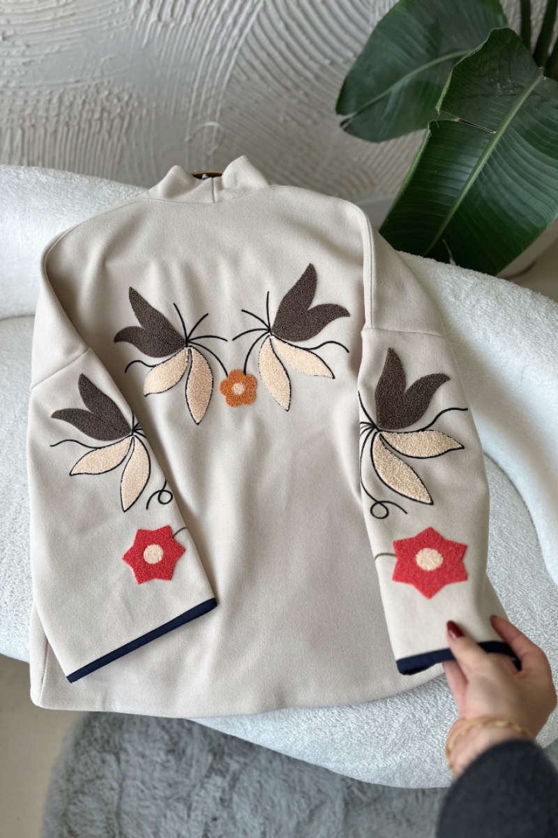 Poll Kardelen Taş Rengi Ceket