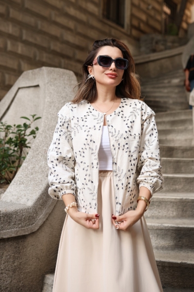 Poll Milan Ekru Ceket