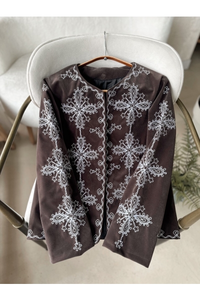 Jalen Kahverengi Ceket