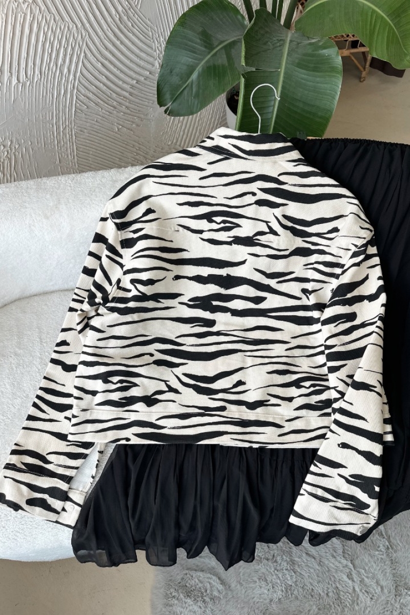 Leyan Ekru Kot Ceket