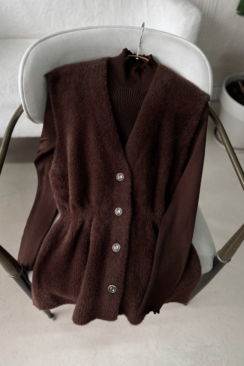 Allen Kahverengi Yelek