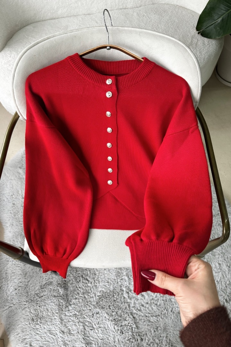 Zoey Kırmızı Hırka