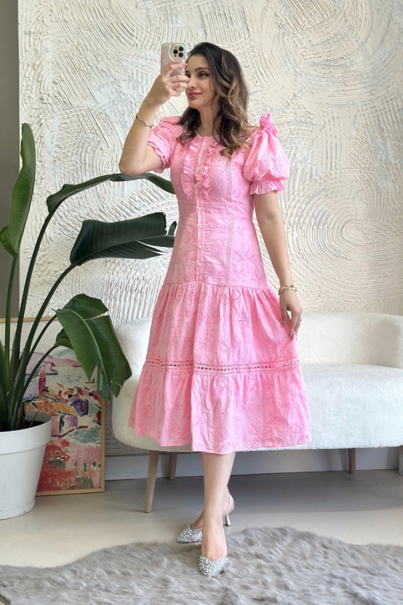 Belis Pembe Elbise