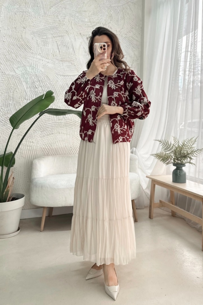 Poll Leman Bordo Ceket