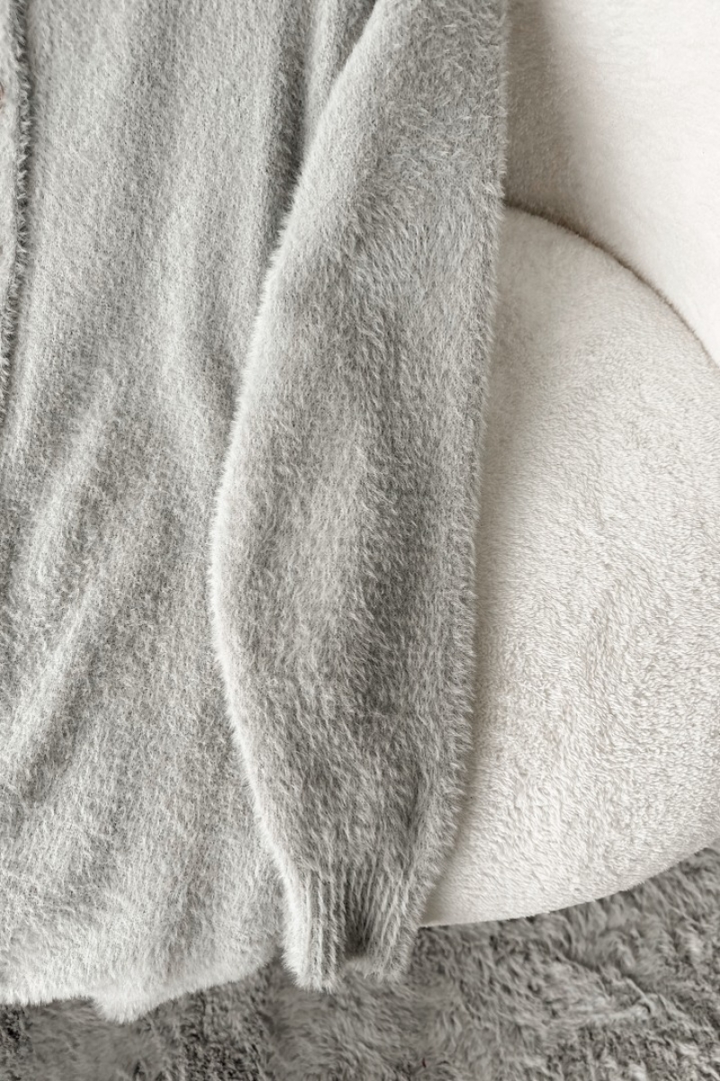 Marya Gri Uzun Hırka