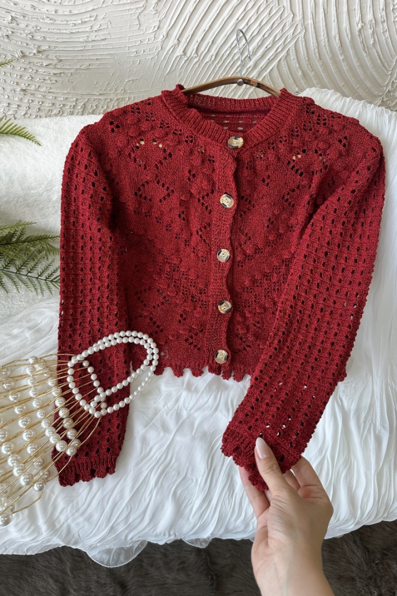 Petunya Bordo Hırka