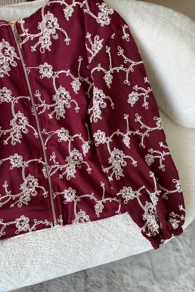 Poll Leman Bordo Ceket