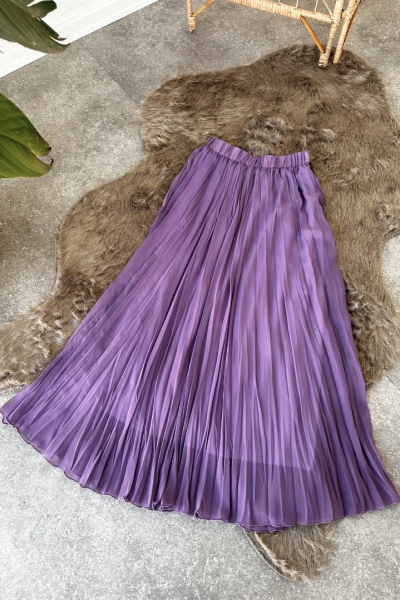 Mono Lila Kloş Etek