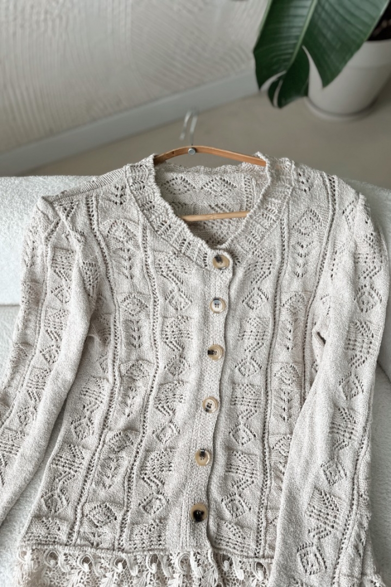 Ecrin Taş Rengi Hırka