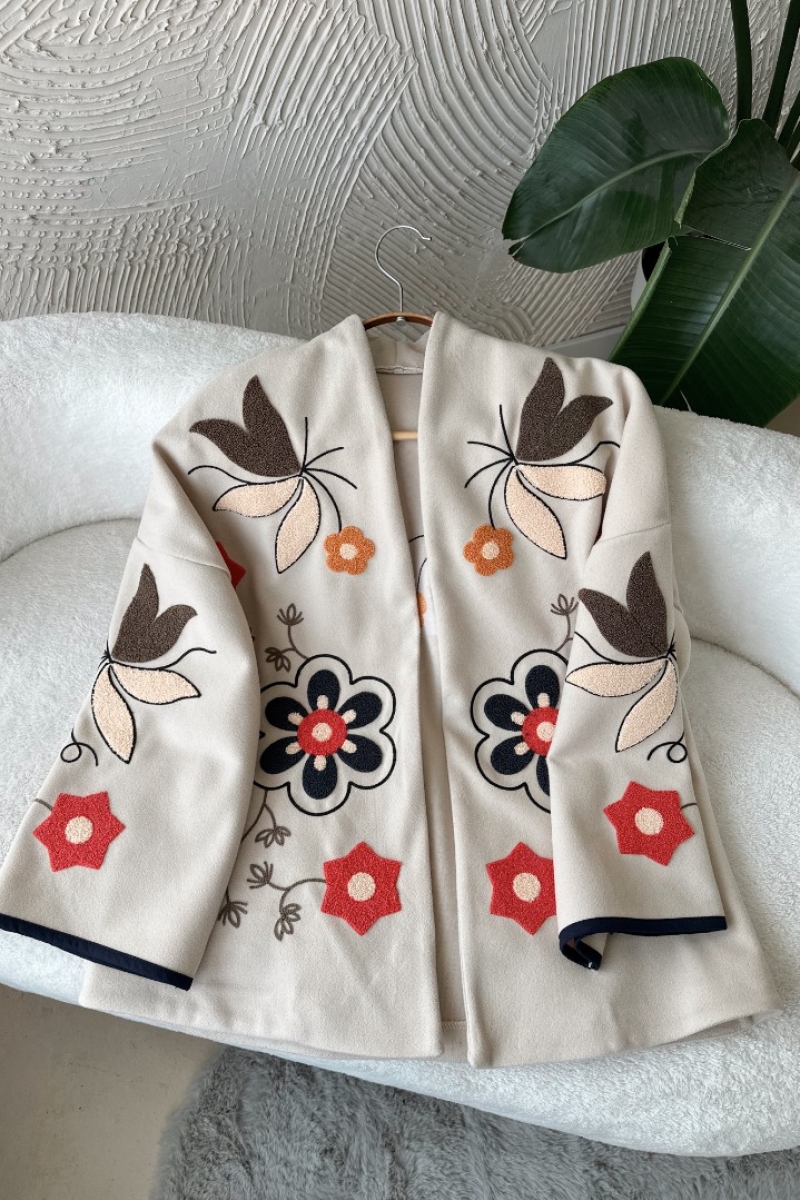 Poll Kardelen Taş Rengi Ceket