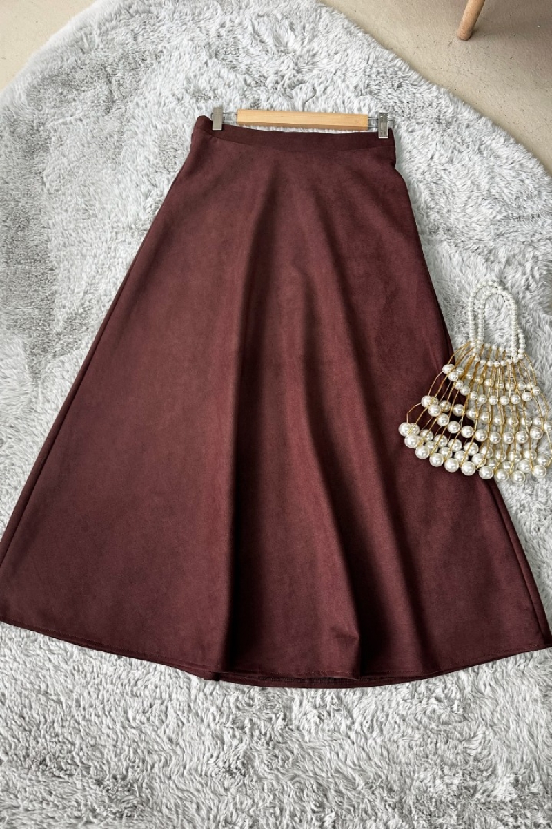 Tina Kahverengi Uzun Etek