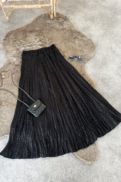 Sofia Siyah Kloş Etek