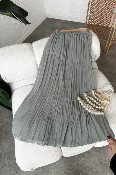 Lara Çağla Yeşili Etek