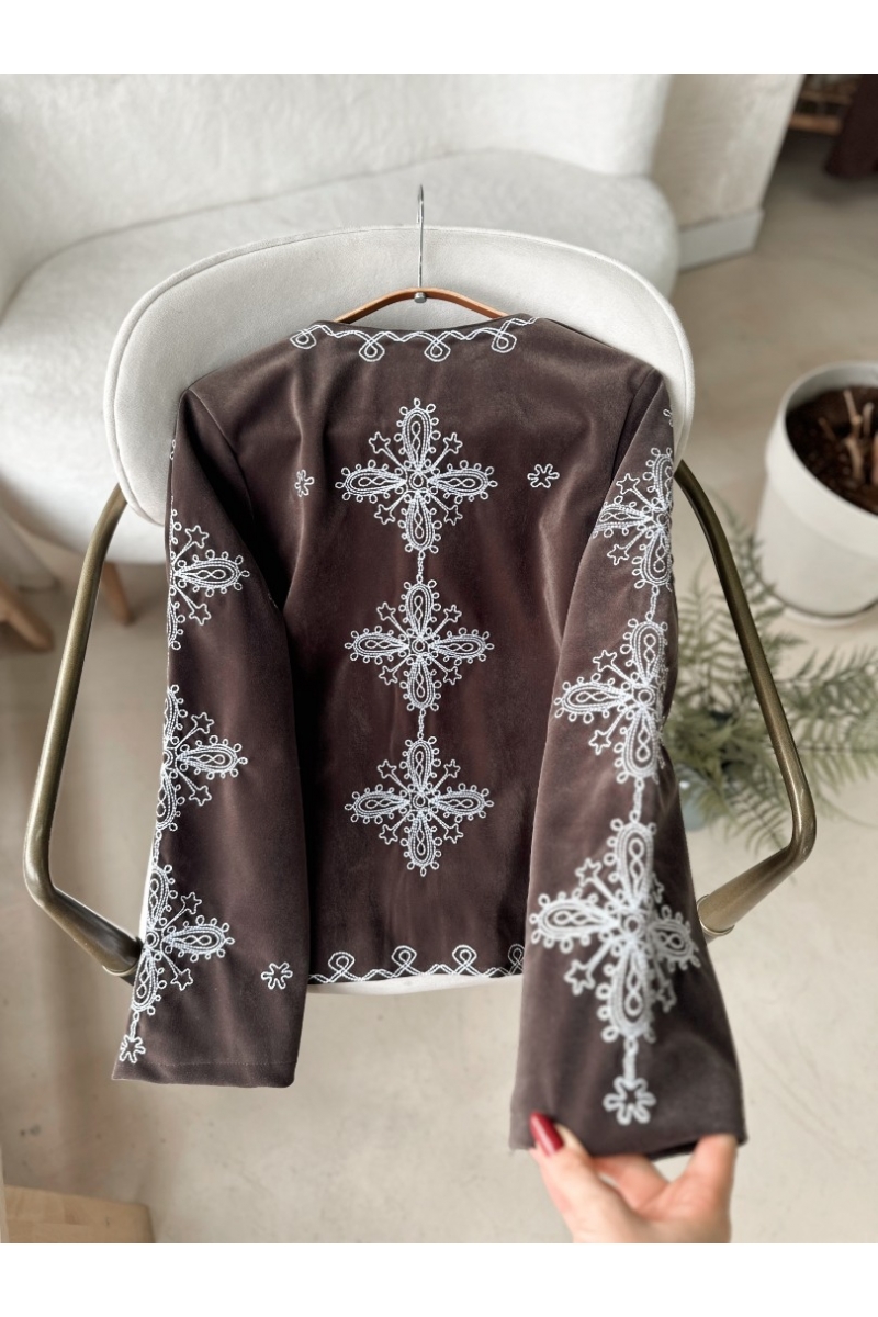 Jalen Kahverengi Ceket