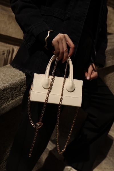 Amanda Ekru El Ve Omuz Çantası